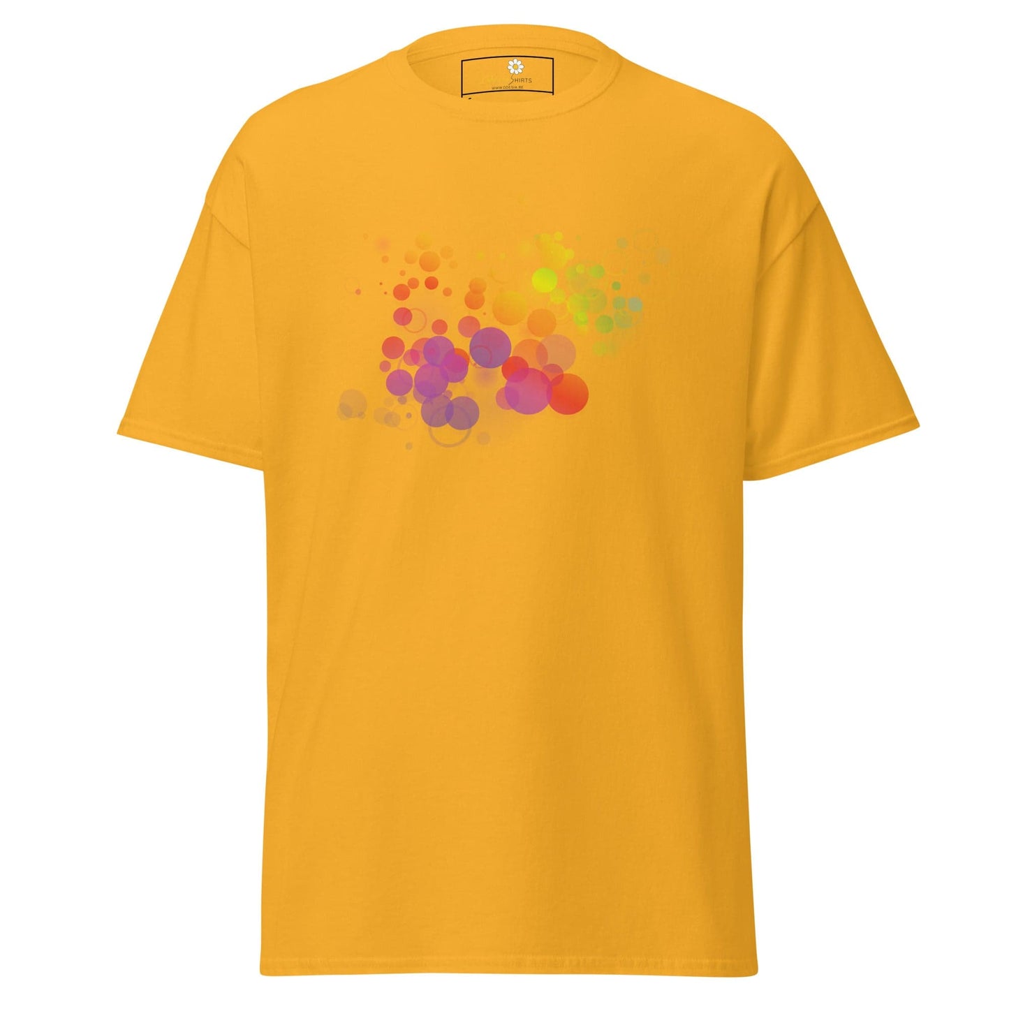 Unisex classic tee - ABSTRACT BUBBLES - REGULAR - Gold / S