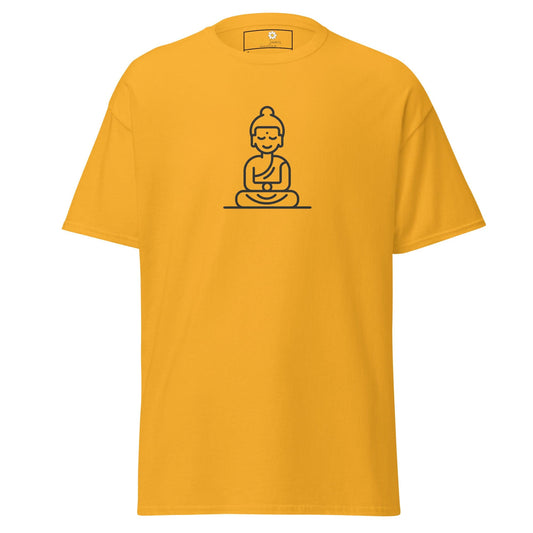 Unisex classic t-shirt - MYSTIC MONK MEDITATING - REGULAR - Gold / S
