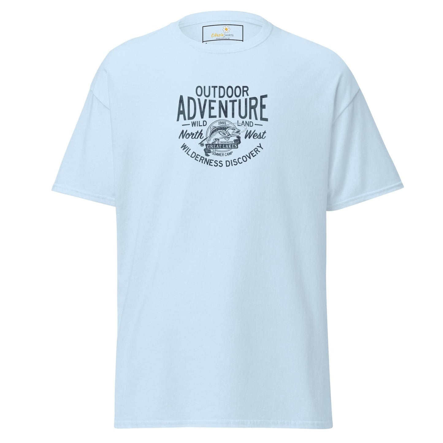 Unisex classic t-shirt - SPORT OUTDOOR ADVENTURE - REGULAR - Light Blue / S