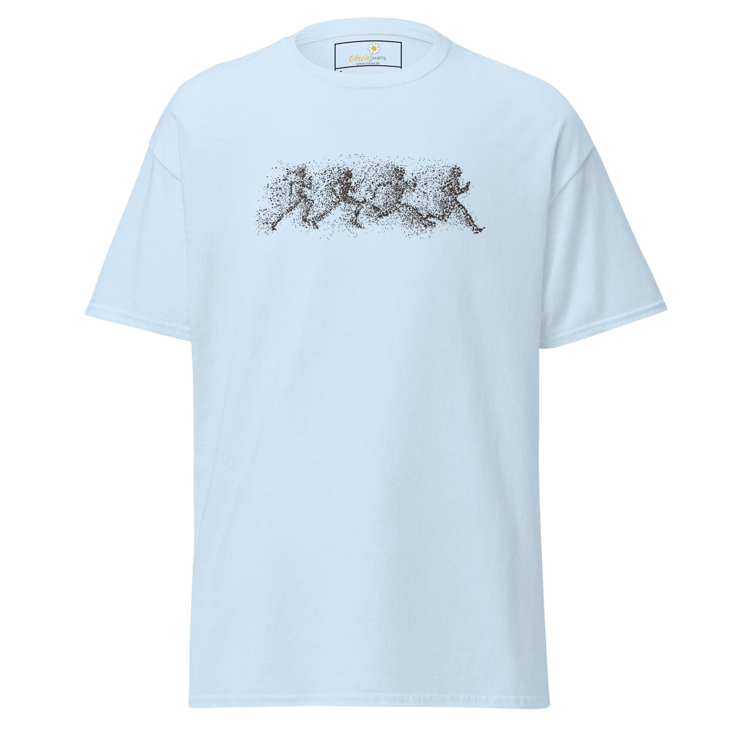 Unisex classic t-shirt - FANTASY DOTS MEN RUNNING - REGULAR - Light Blue / S
