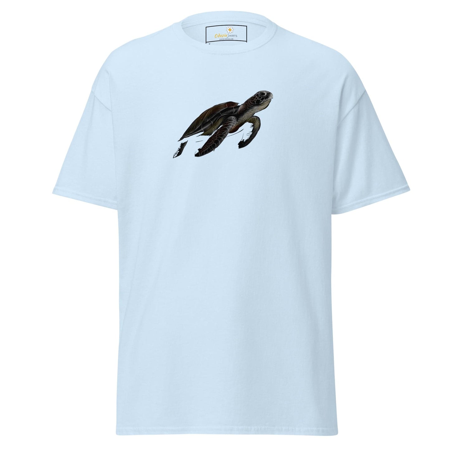 Unisex classic tee - WILD LIFE SEA TURTLE - REGULAR - Light Blue / S