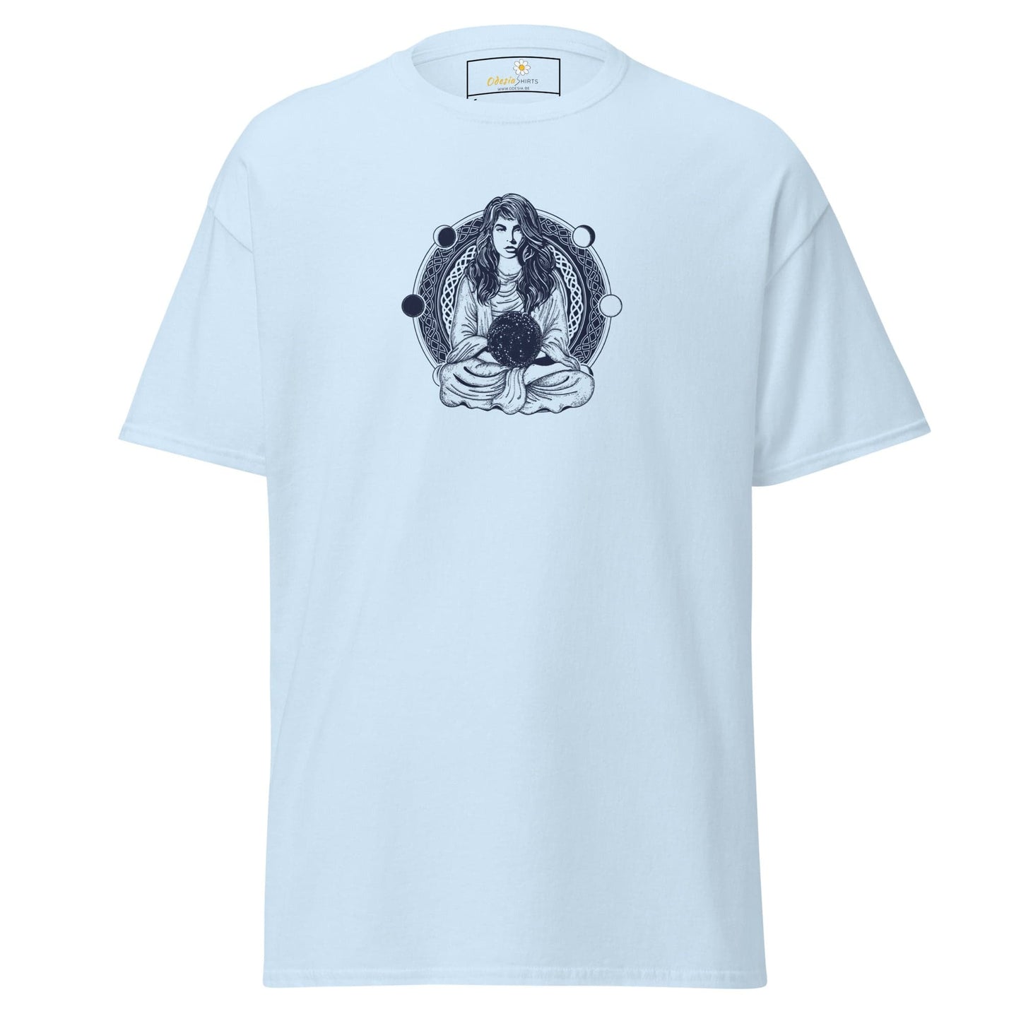 Unisex classic t-shirt - MYSTIC WOMAN MOON - REGULAR - Light Blue / S