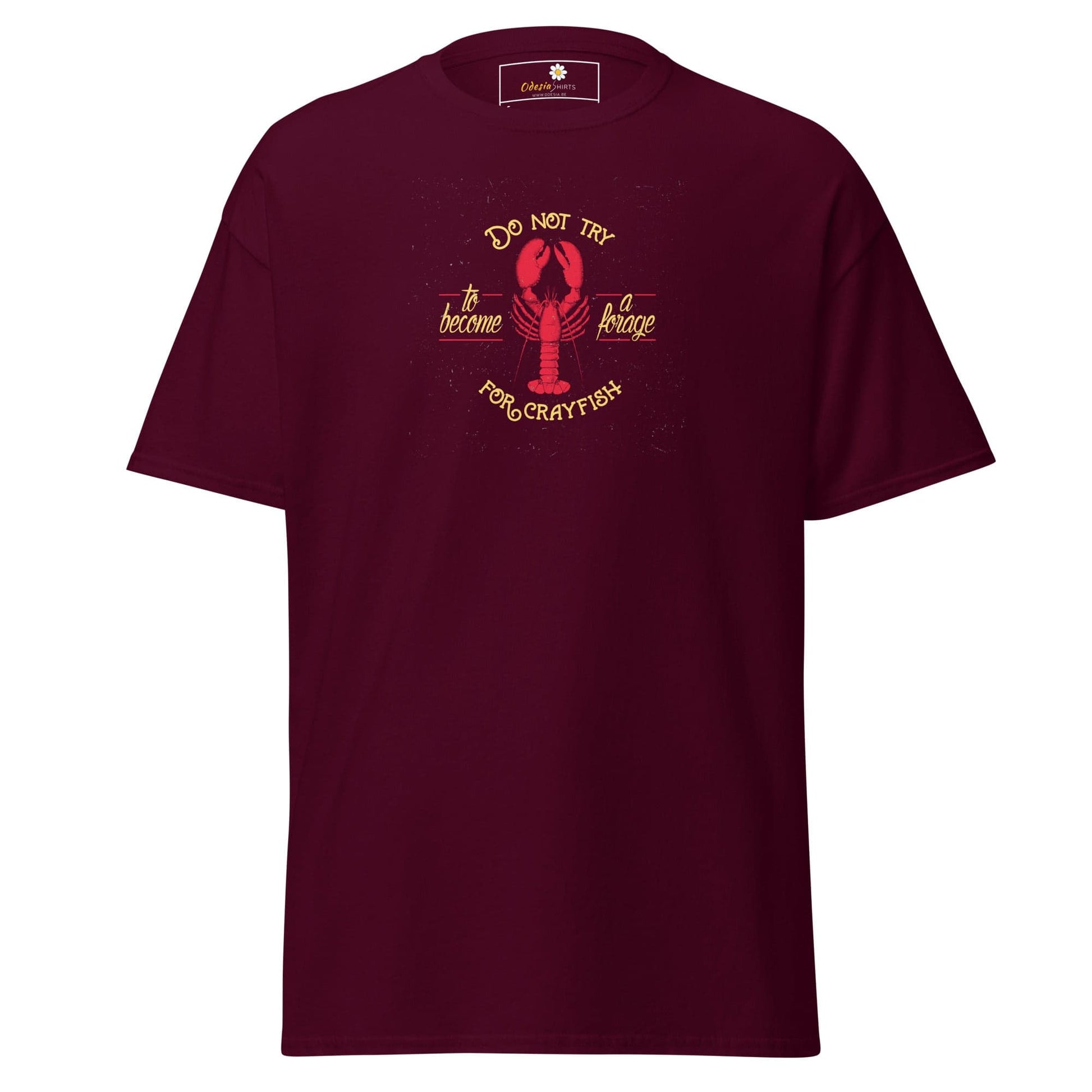 Unisex classic tee - WILD LIFE CRAYFISH - REGULAR - Maroon / S