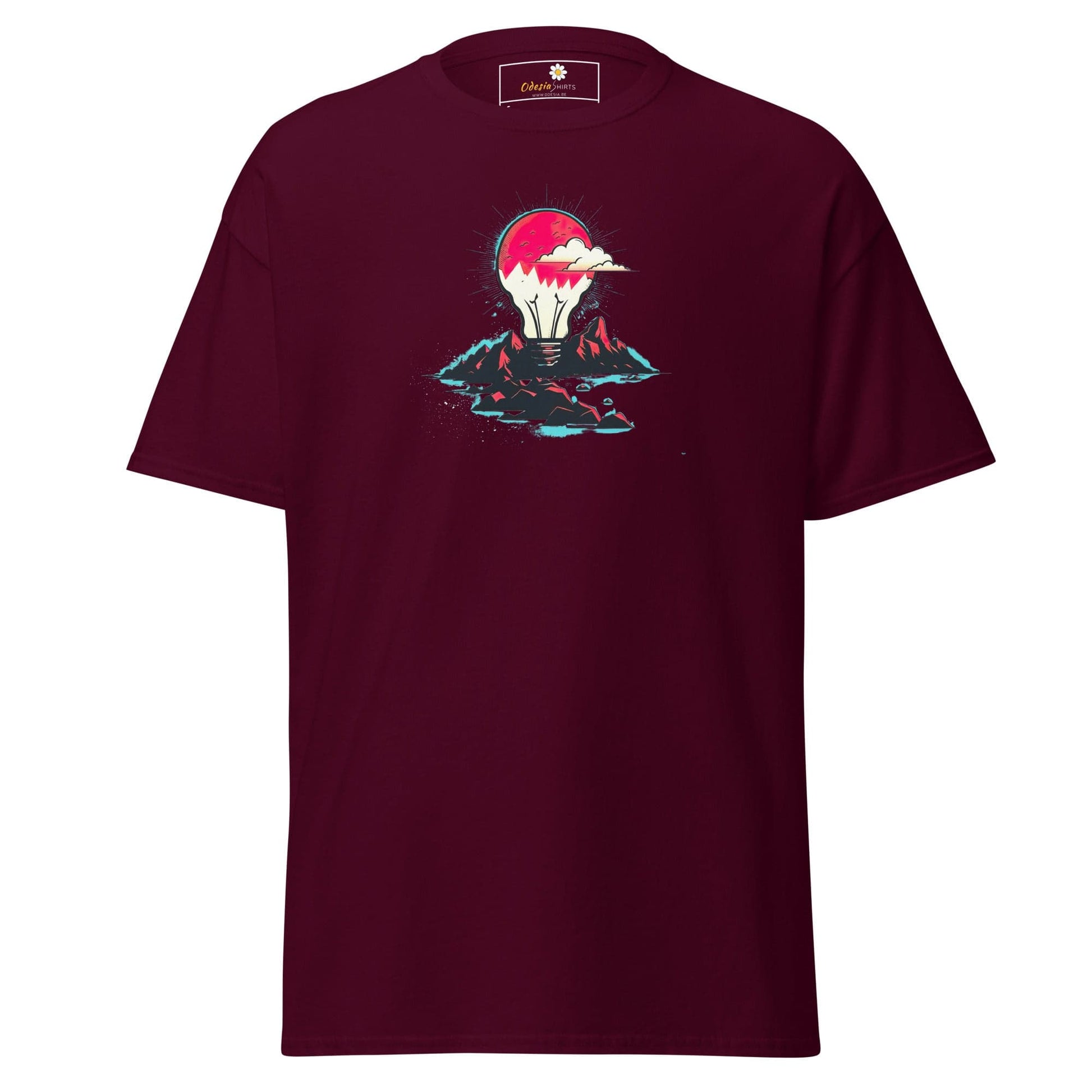 Unisex classic tee - MISC LIGHTBULB MOUNTAIN - REGULAR - Maroon / S