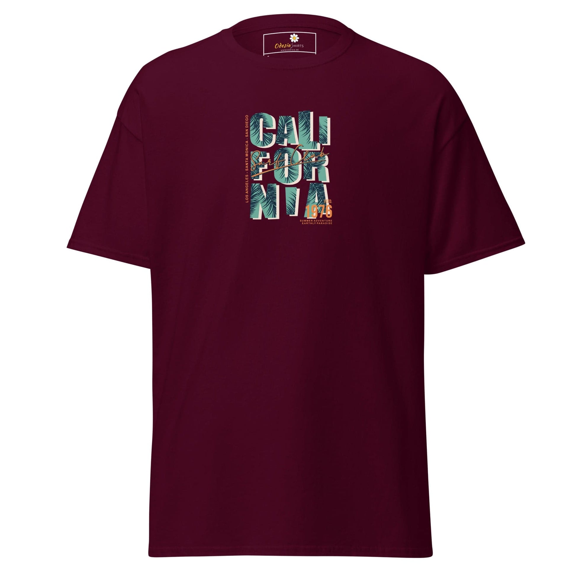 Unisex classic tee - TEXT CALIFORNIA - REGULAR - Maroon / S