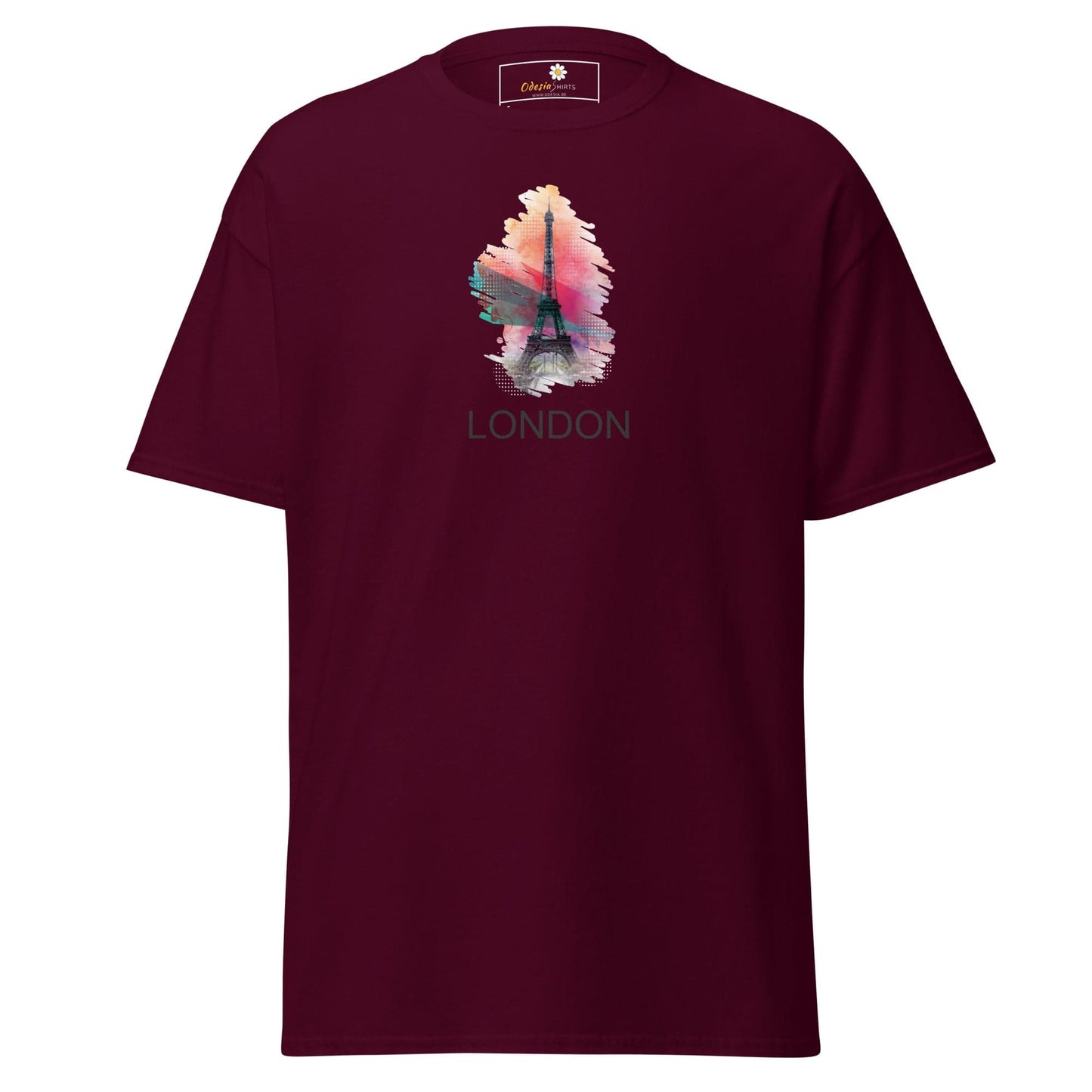 Unisex classic tee - COUNTRY LONDON PARIS - REGULAR - Maroon / S