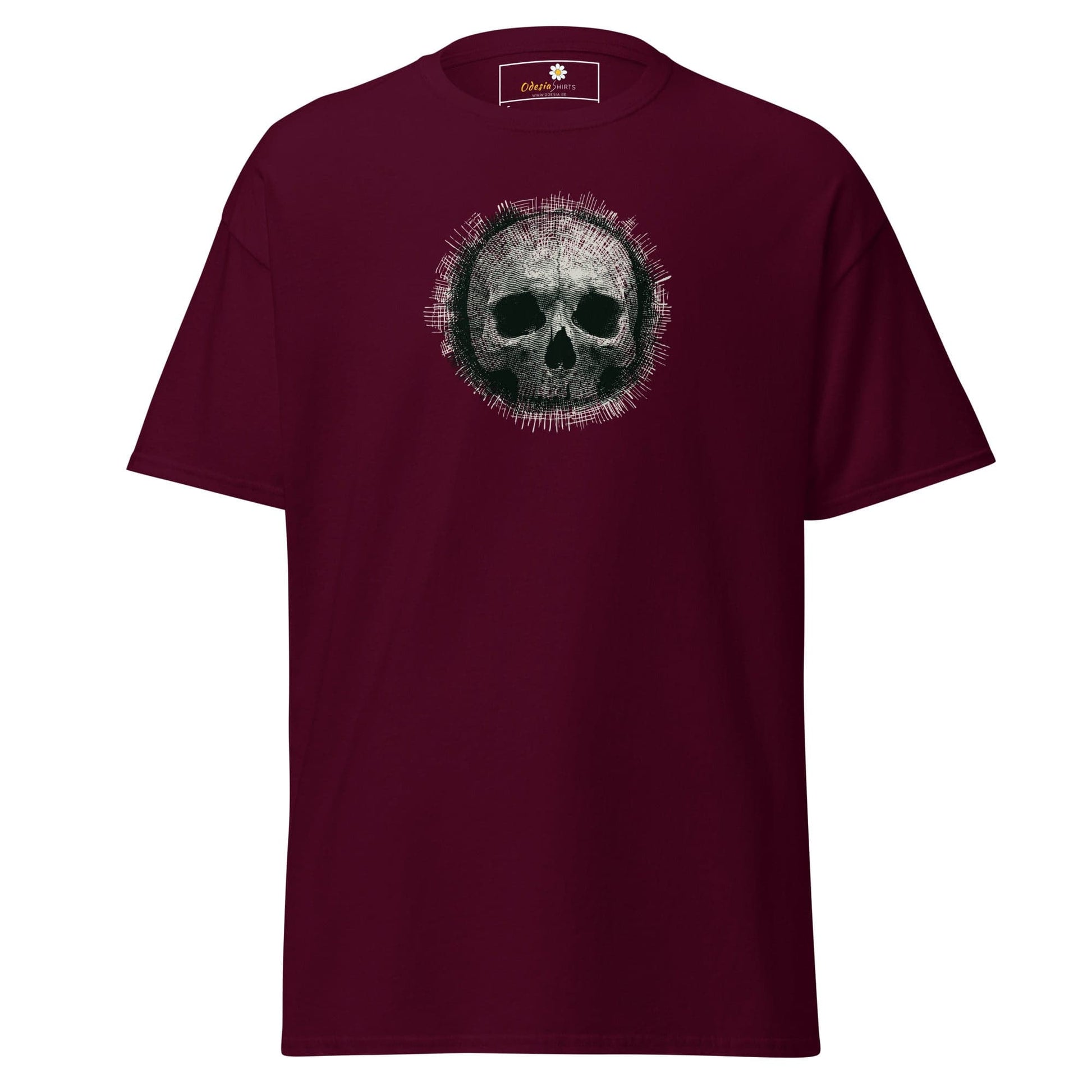 Unisex classic tee - SKULL - REGULAR - Maroon / S