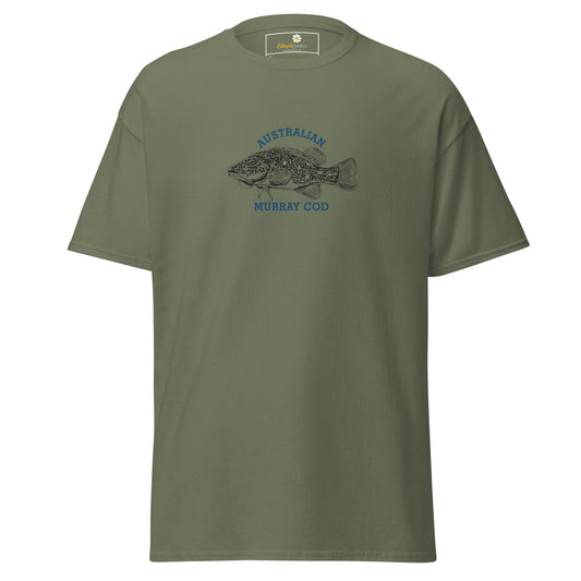 Unisex classic tee - WILD LIFE AUSTRALIAN FISH - REGULAR - Military Green / S