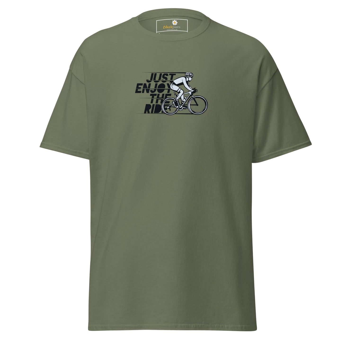 Unisex classic tee - SPORT ENJOY THE RIDE - REGULAR - Military Green / S