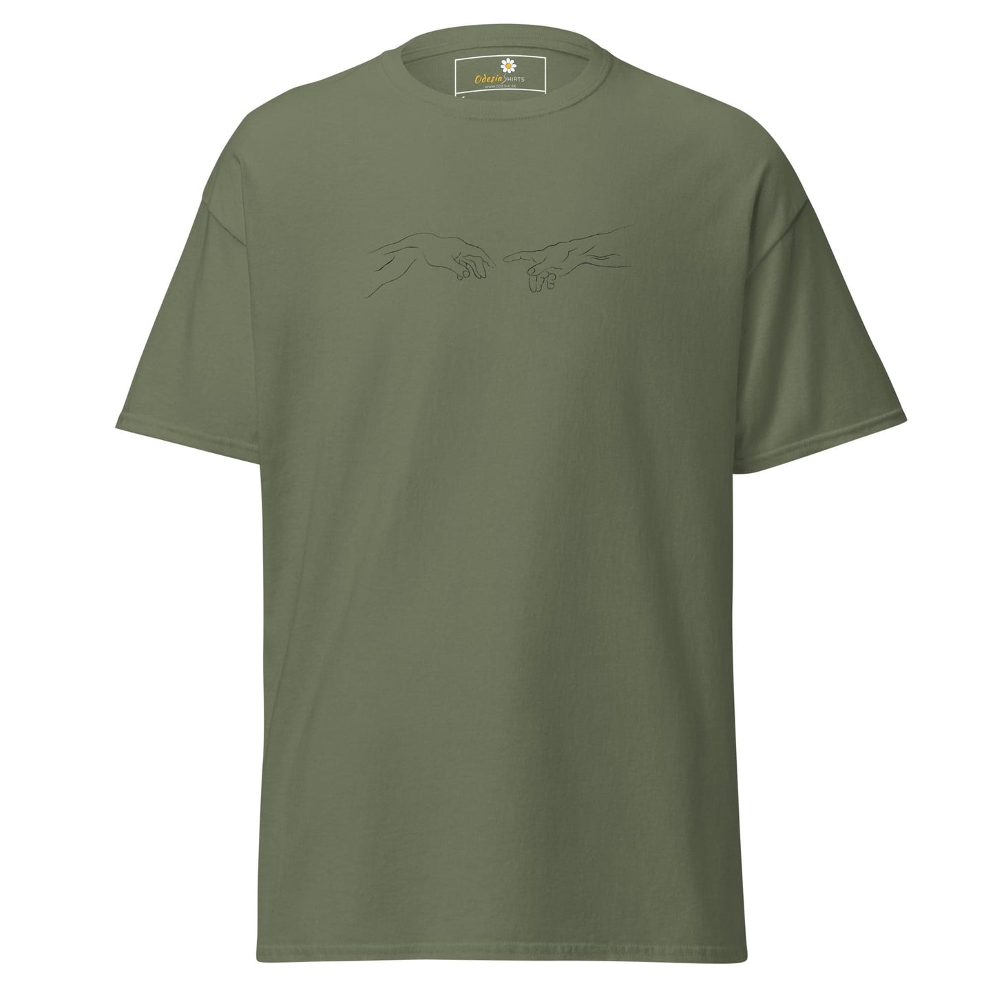 Unisex classic tee - SPIRITUAL TOUCH OF GOD - REGULAR - Military Green / S