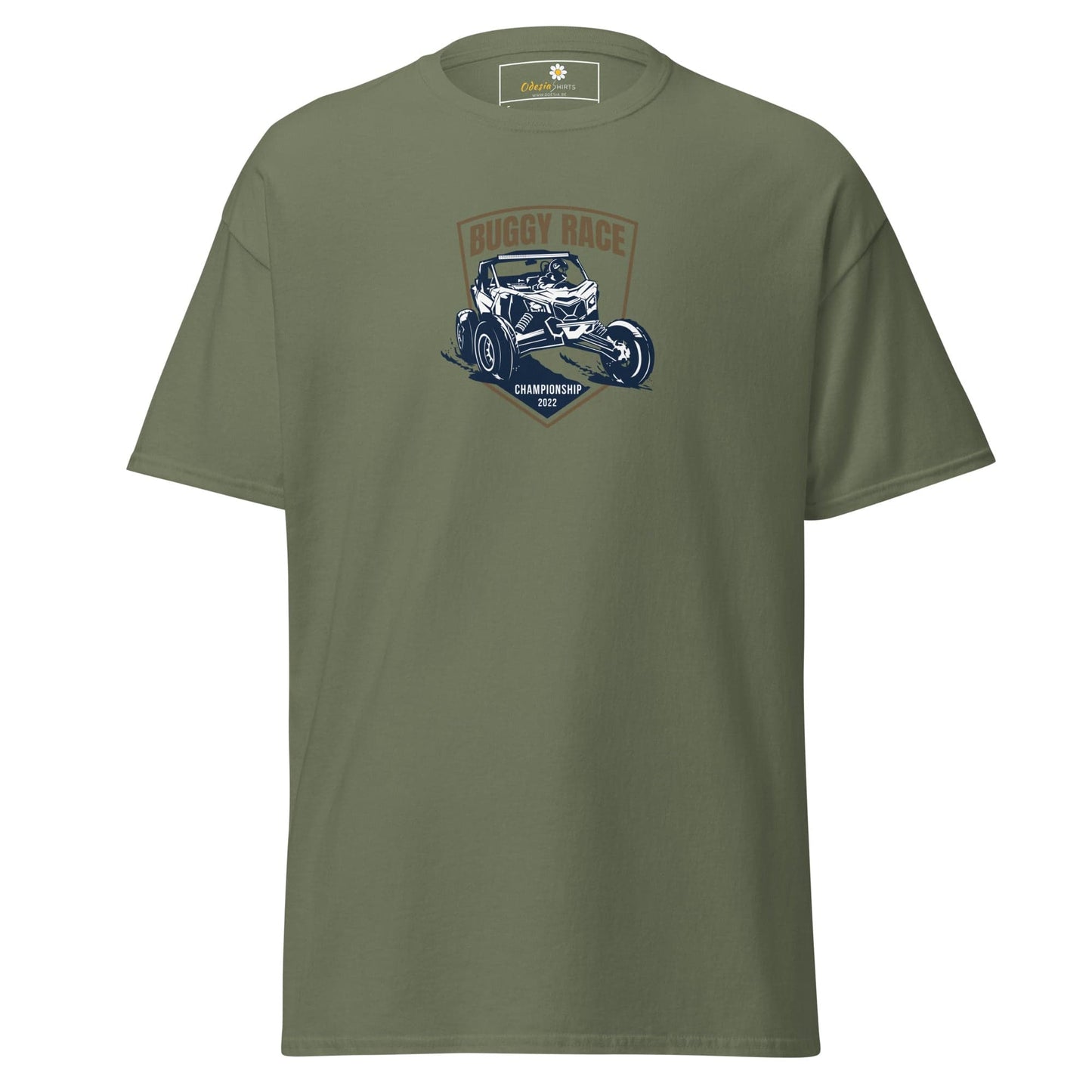 Unisex classic t-shirt - MOTOR BUGGY RACE - REGULAR - Military Green / S