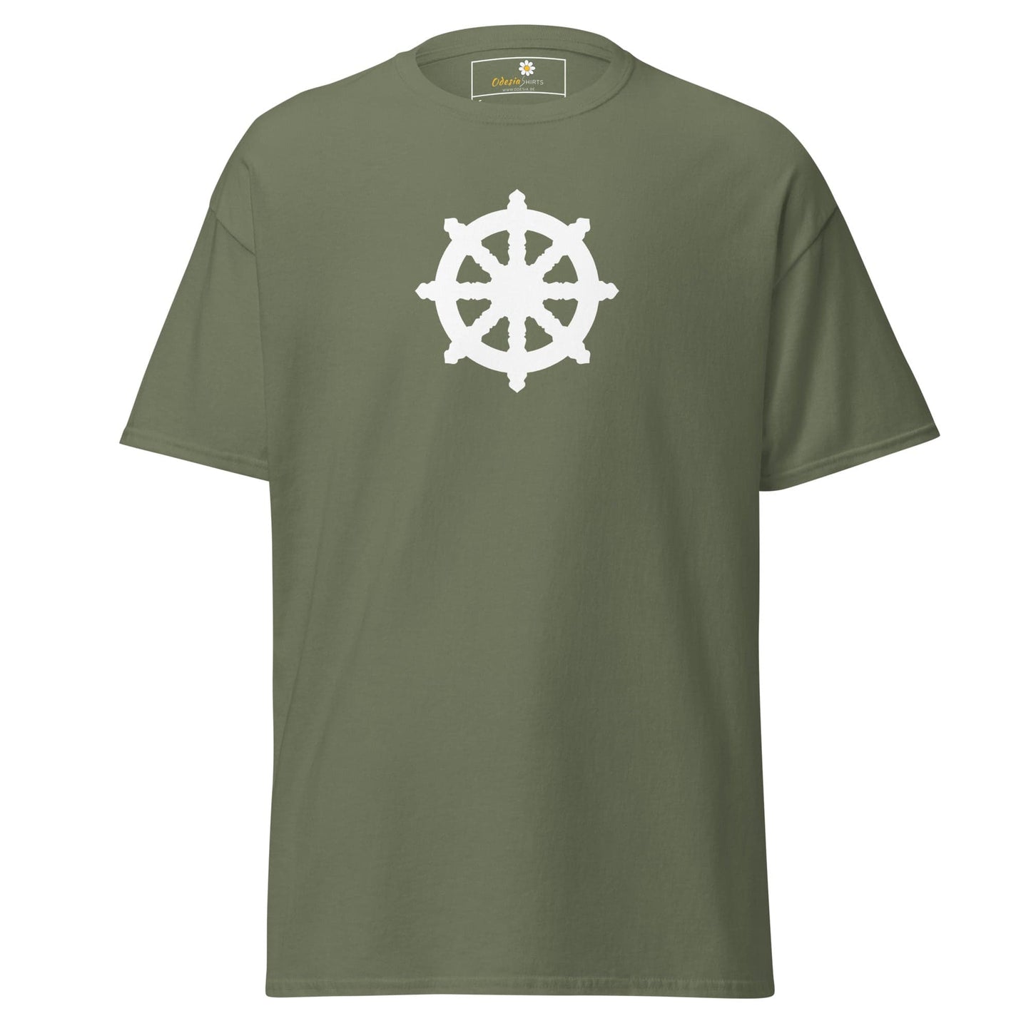 Unisex classic t-shirt - SPIRITUAL RUDDER - REGULAR - Military Green / S