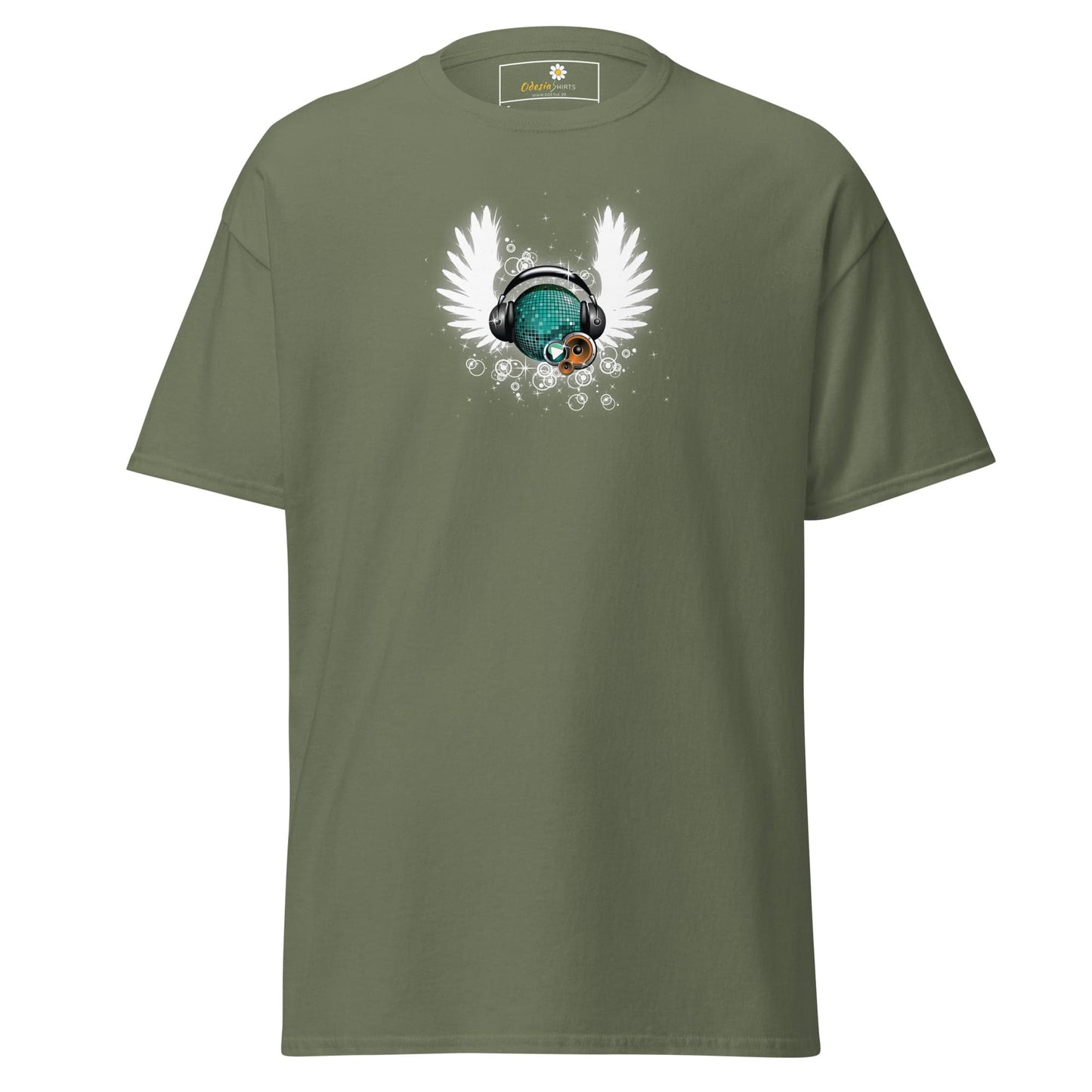 Unisex classic tee - MUSIC WINGS - REGULAR - Military Green / S