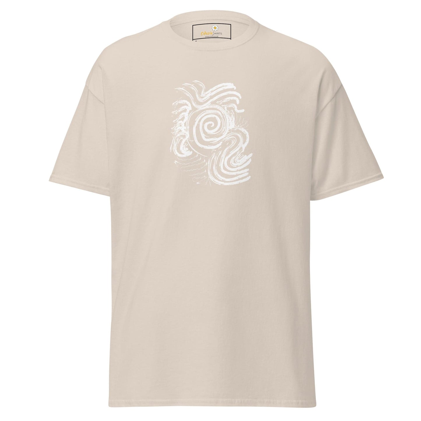 Unisex classic tee - ABSTRACT SUNLIGHT WAVES - REGULAR - Natural / S
