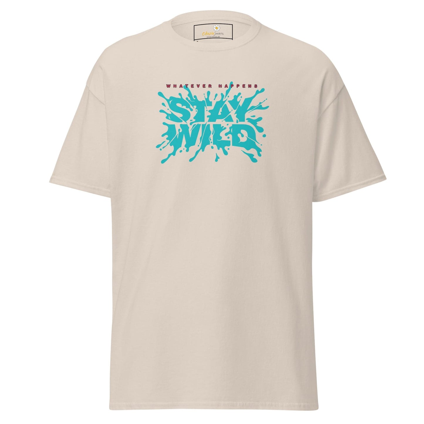 Unisex classic t-shirt - TEXT STAY WILD - REGULAR - Natural / S