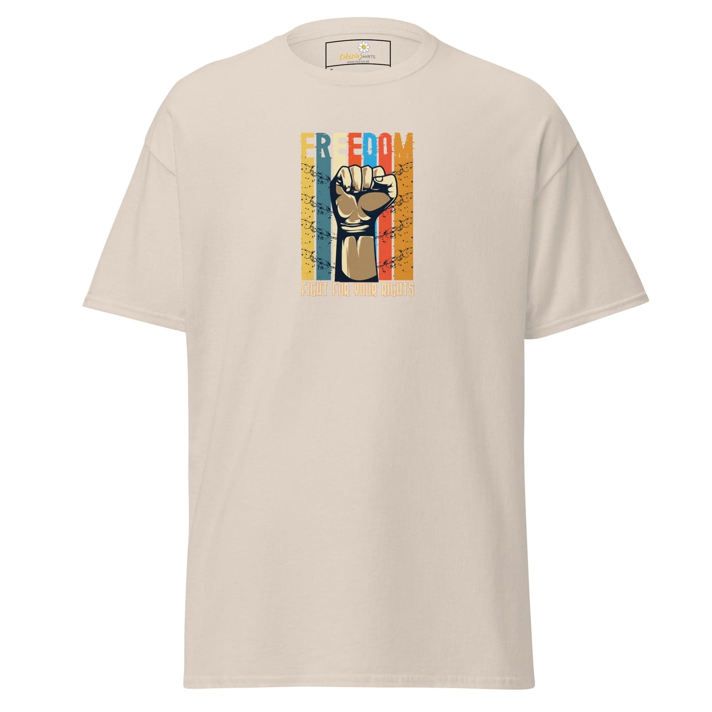 Unisex classic tee - MISC FIGHT FOR FREEDOM - REGULAR - Natural / S