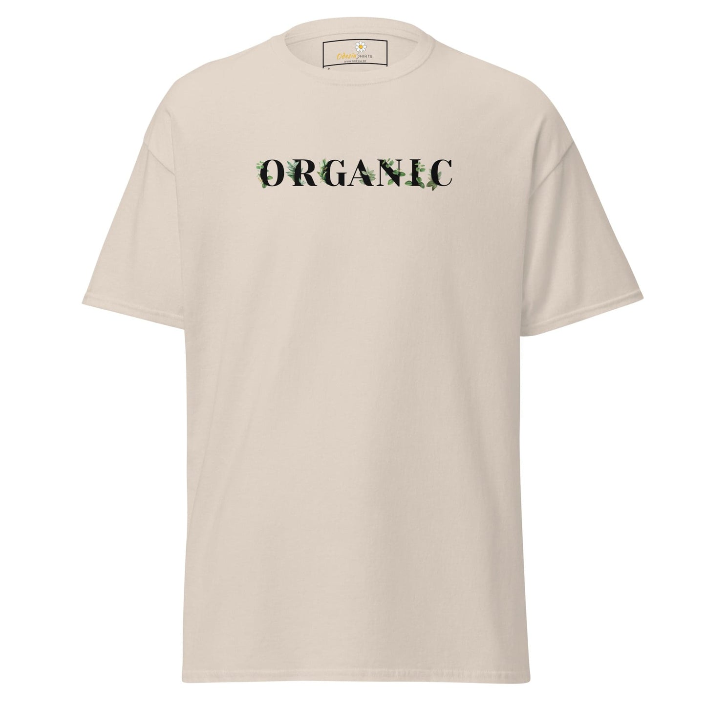 Unisex classic tee - TEXT GREEN ORGANIC - REGULAR - Natural / S
