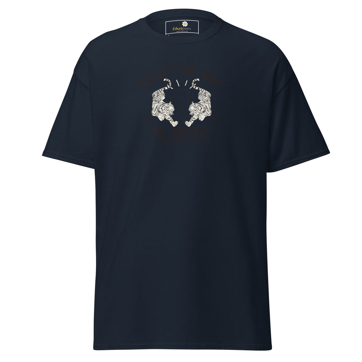 Unisex classic tee - MISC TRUST NO ONE BE BRAVE - REGULAR - Navy / S
