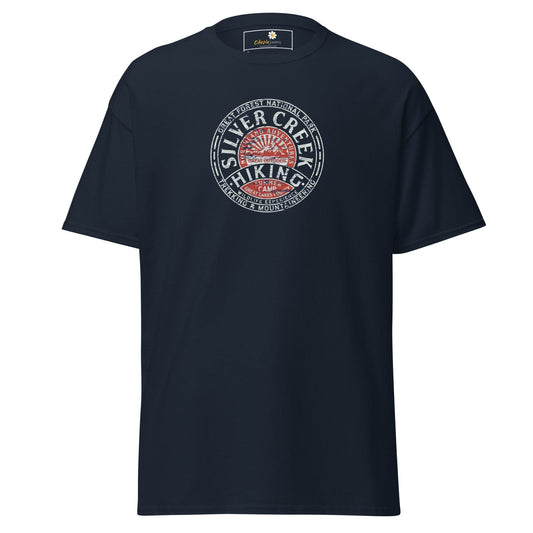 Unisex classic tee - ADVENTURE SILVER CREEK HIKING - REGULAR - Navy / S