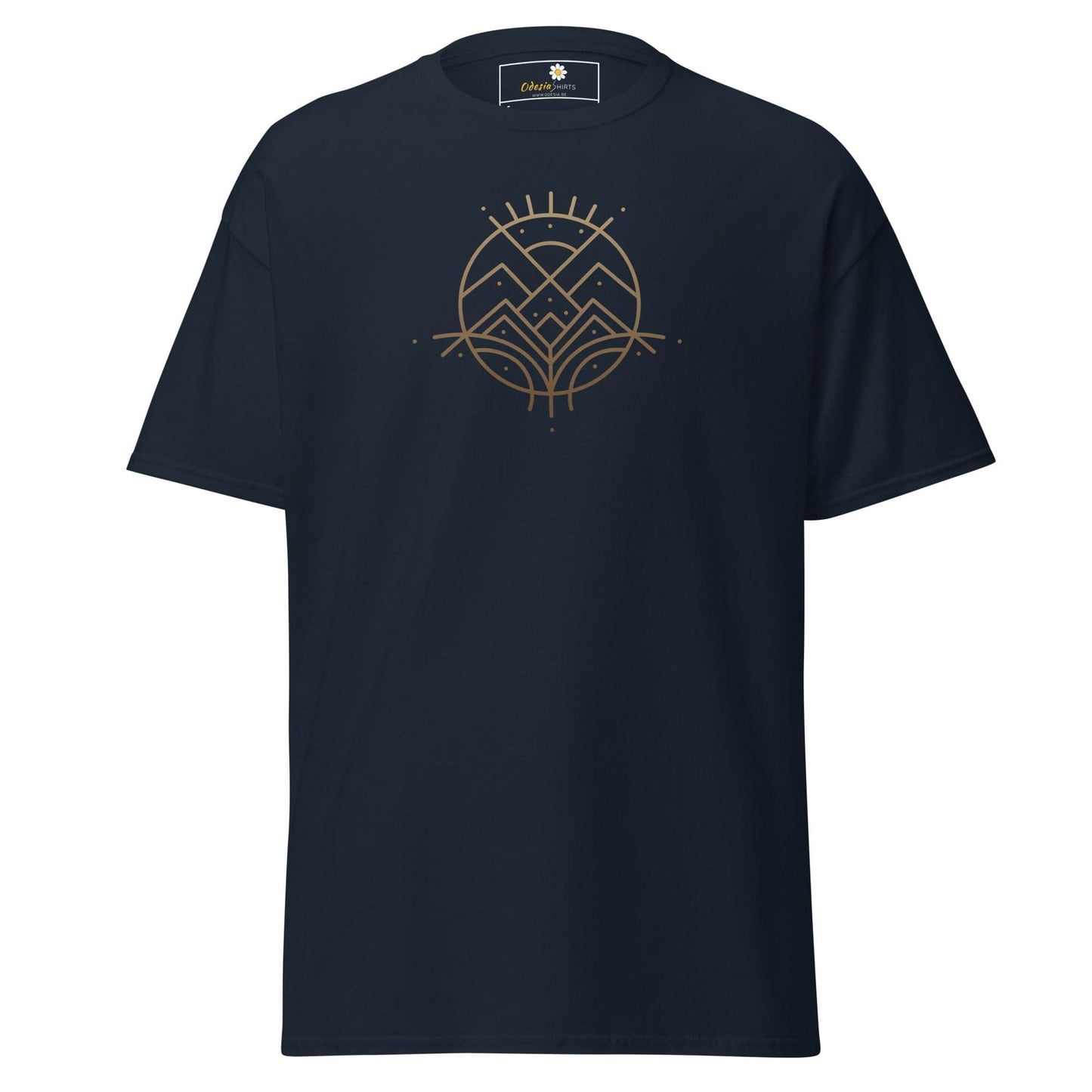 Unisex classic tee - ABSTRACT LANDSCAPE - REGULAR - Navy / S