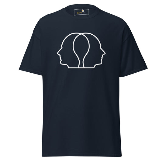 Unisex classic tee - ABSTRACT HEAD FULL - REGULAR - Navy / S