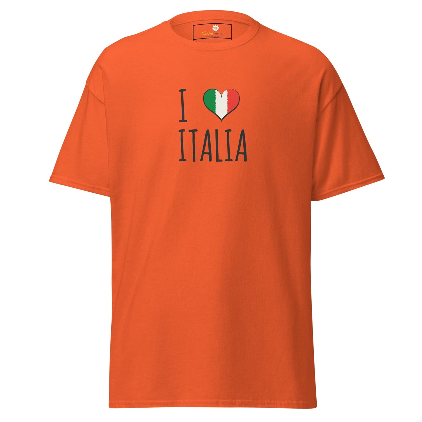 Unisex classic tee - COUNTRY I LOVE ITALY - REGULAR - Orange / S