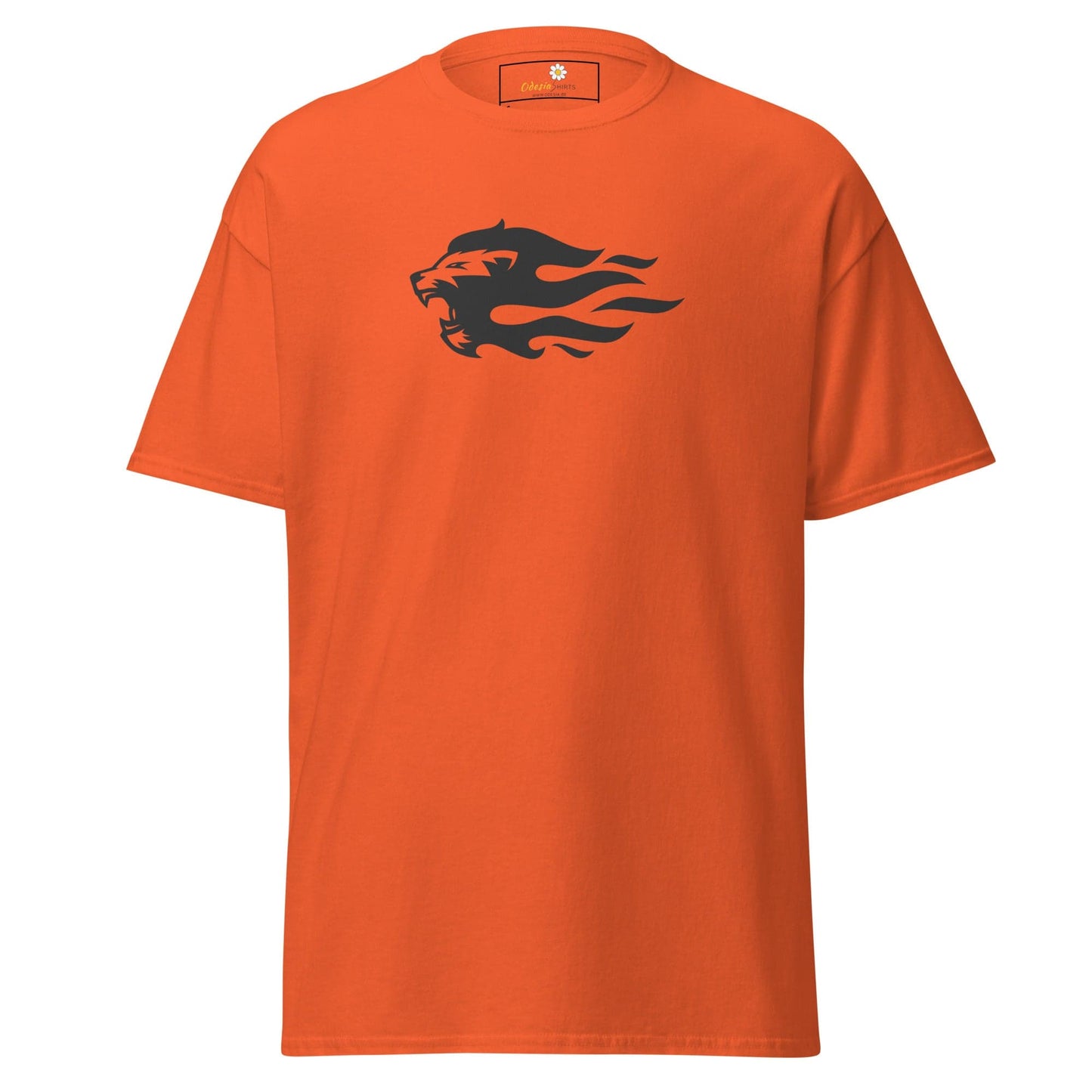 Unisex classic tee - WILD LIFE LION HEAD FLAME - REGULAR - Orange / S