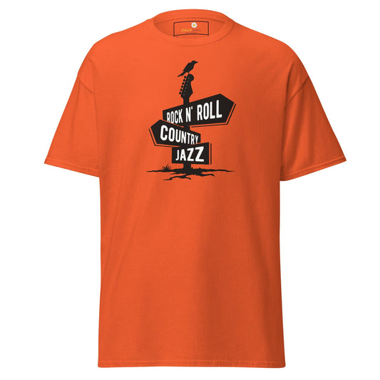 Unisex classic t-shirt - MUSIC DIRECTIONS - REGULAR - Orange / S