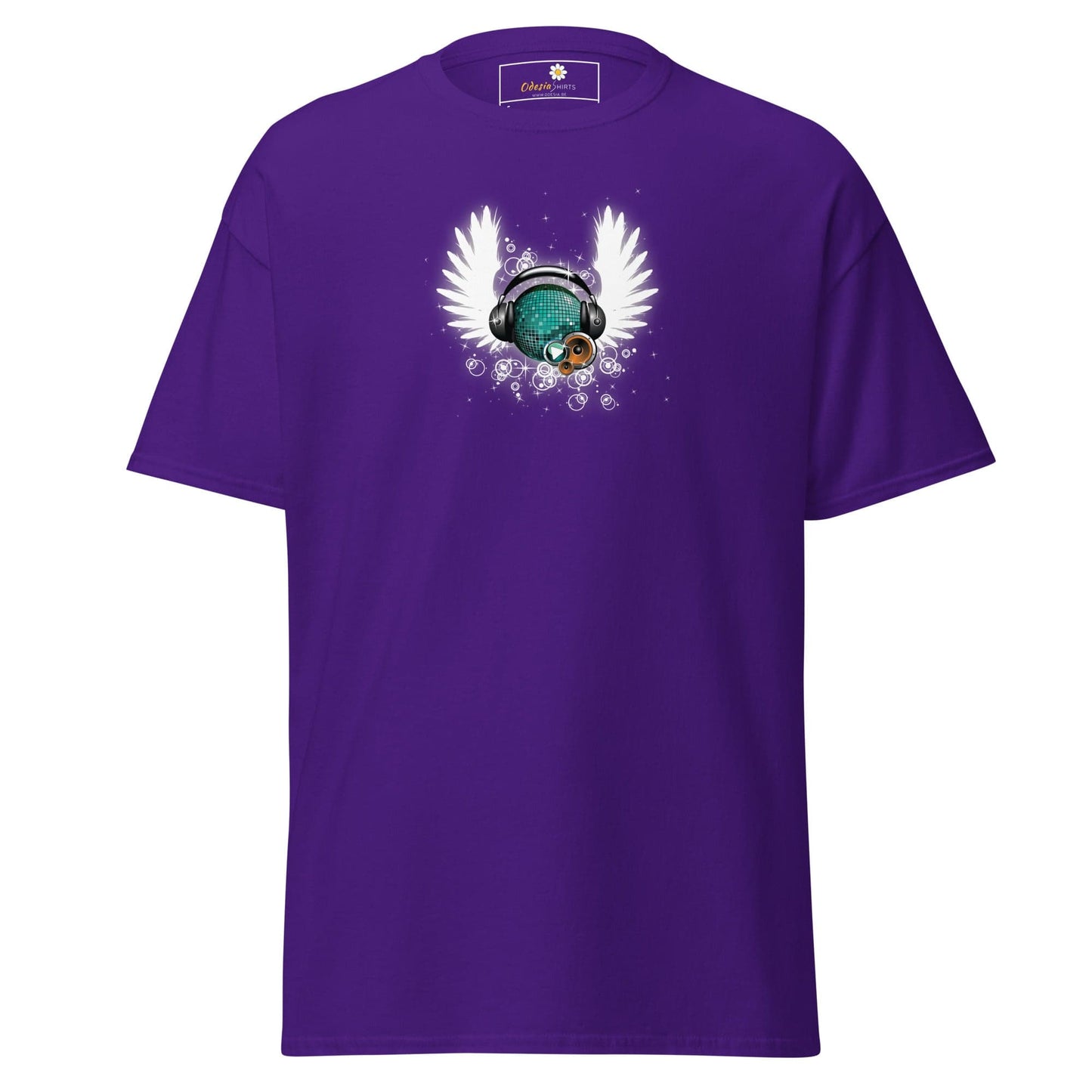 Unisex classic tee - MUSIC WINGS - REGULAR - Purple / S