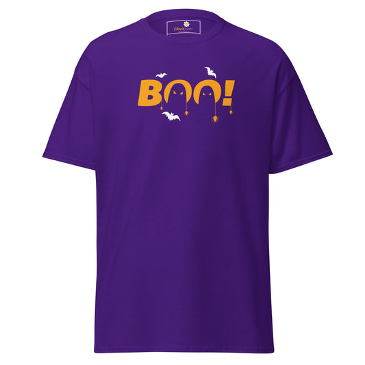 Unisex classic t-shirt - SEASONAL HALLOWEEN BOO - REGULAR - Purple / S