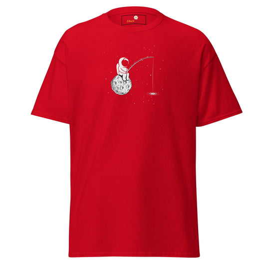 Unisex classic t-shirt - ASTRONAUT FISHING - REGULAR - Red / S