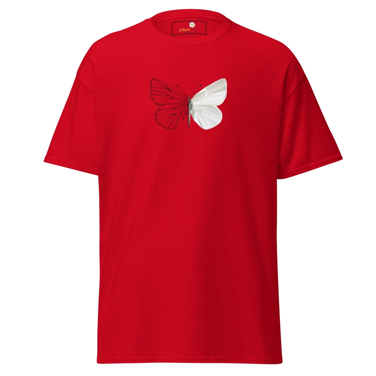 Unisex classic tee - ANIMALS BUTTERFLY - REGULAR - Red / S