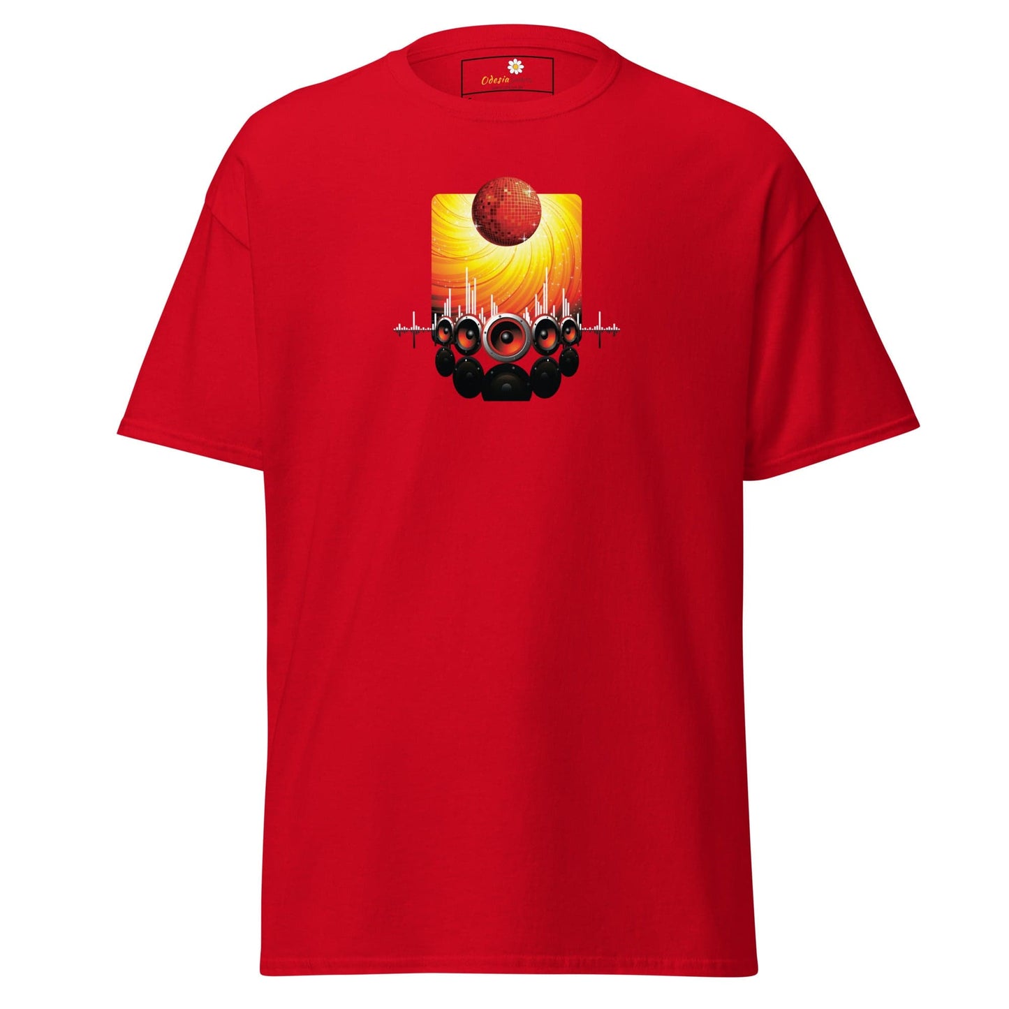 Unisex classic tee - MUSIC SPEAKERS - REGULAR - Red / S