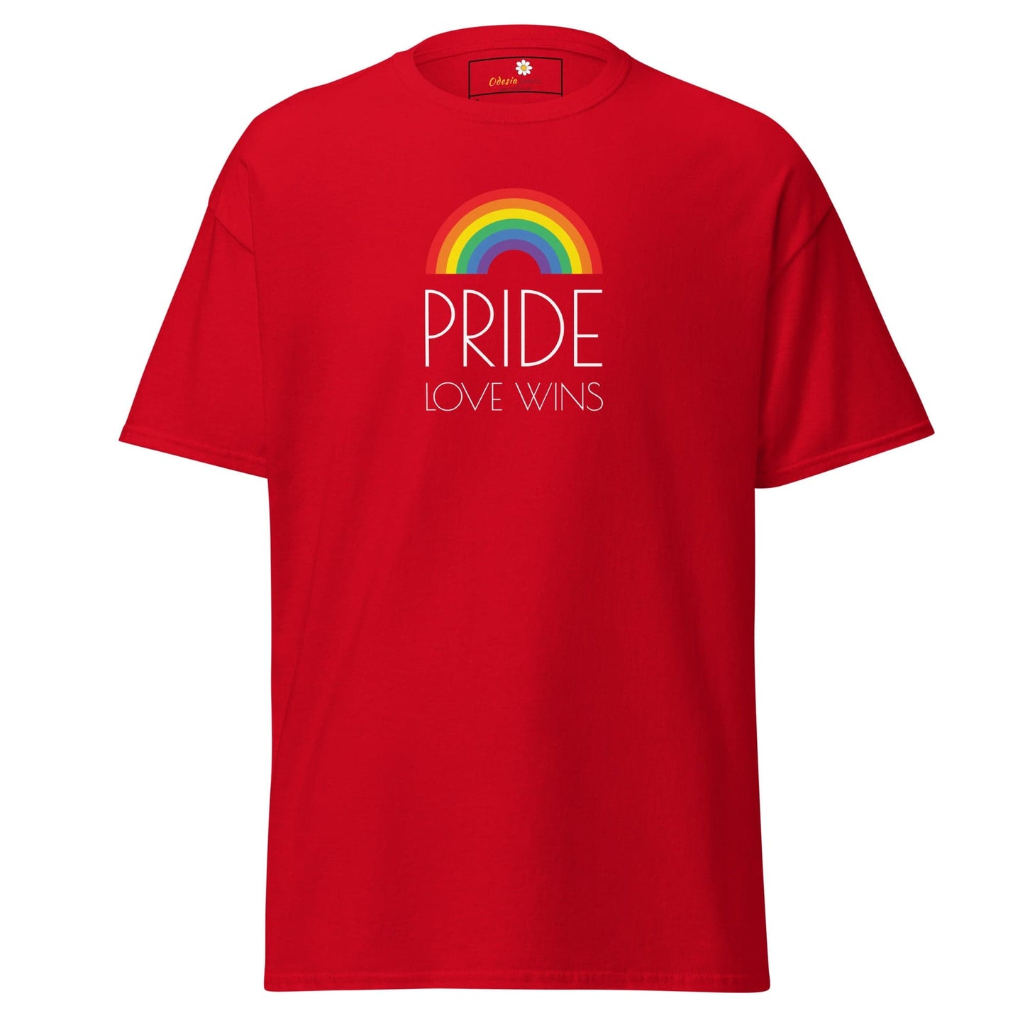 Unisex classic t-shirt - LGBTQ PRIDE LOVE WINS - REGULAR - Red / S