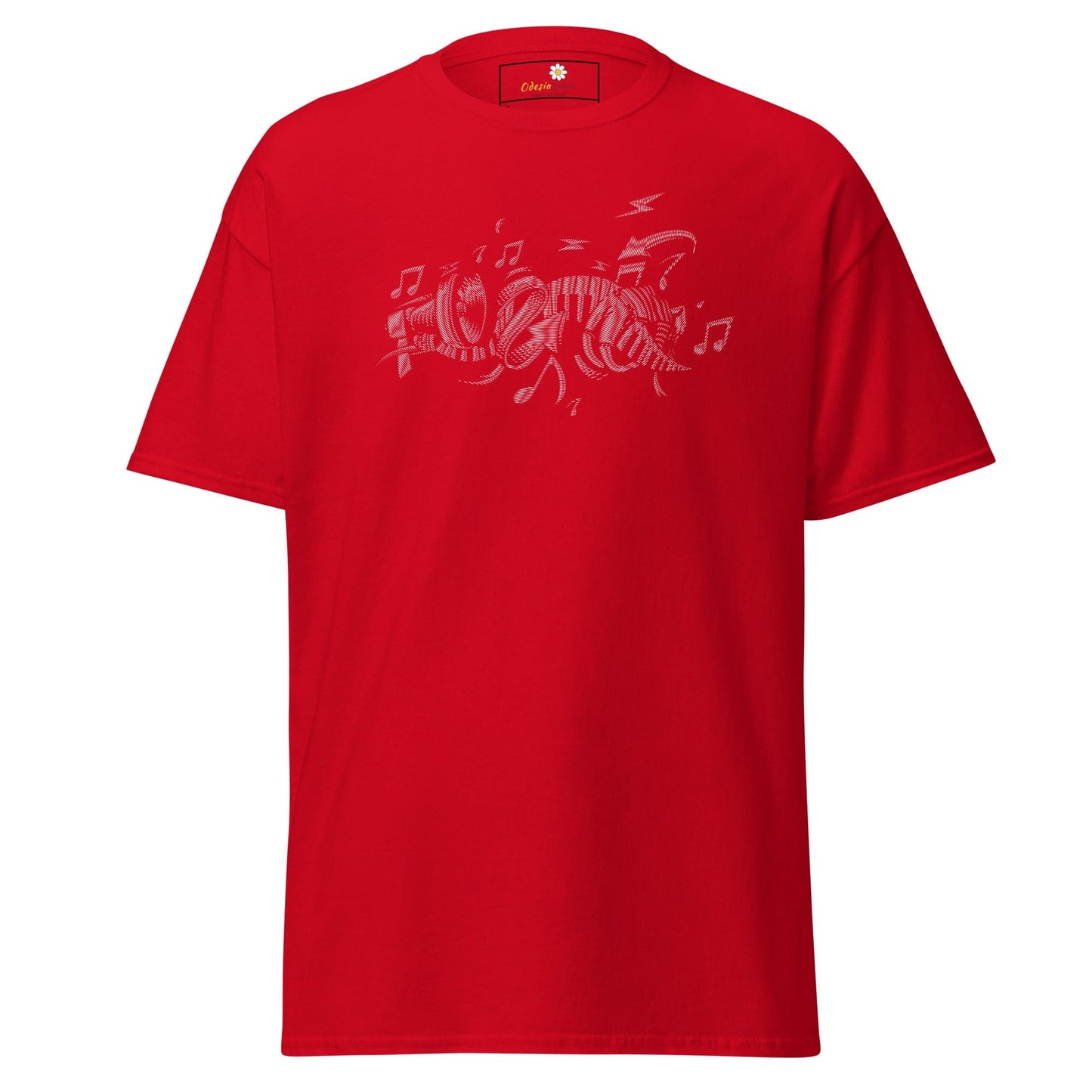 Unisex classic t-shirt - MUSIC INSTRUMENTS - REGULAR - Red / S