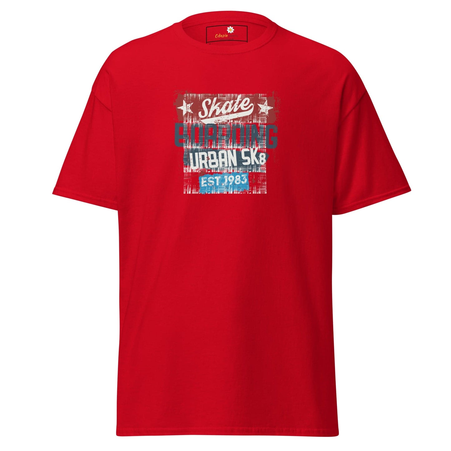 Unisex classic t-shirt - URBAN SKATE - REGULAR - Red / S