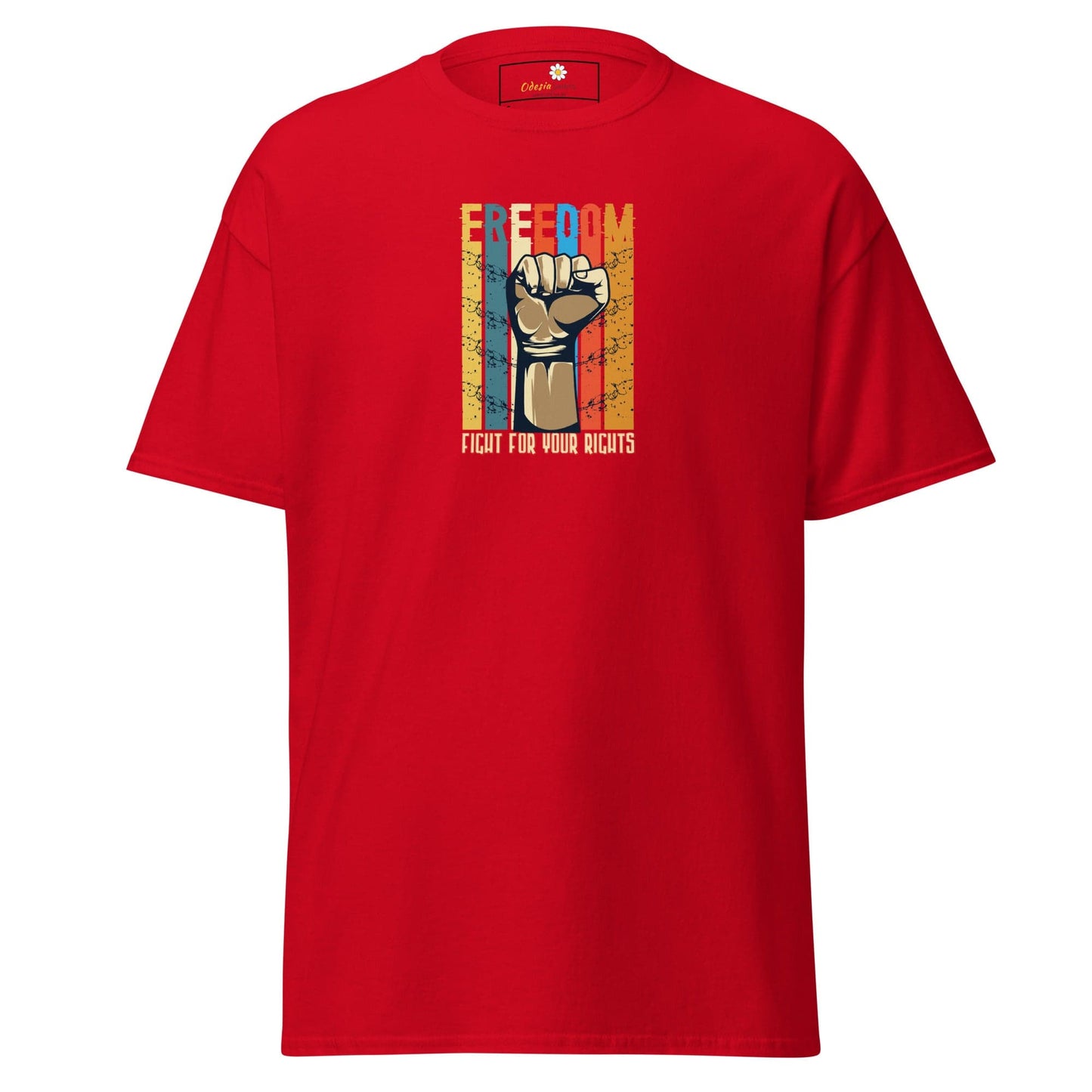 Unisex classic tee - MISC FIGHT FOR FREEDOM - REGULAR - Red / S