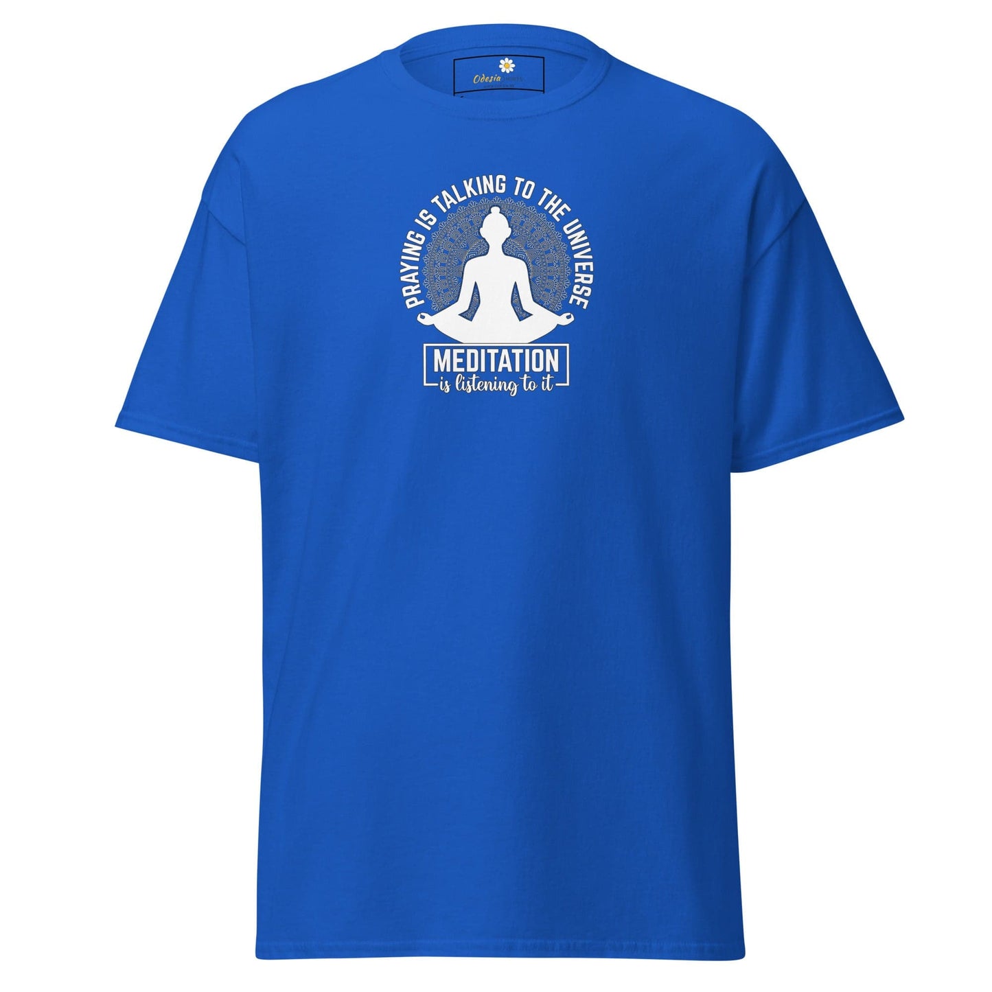 Unisex classic tee - SPIRITUAL MEDITATION IS LISTENING - REGULAR - Royal / S