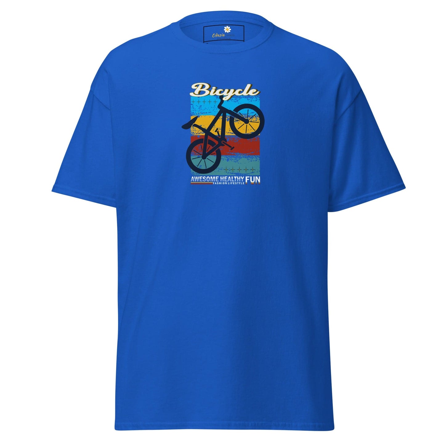 Unisex classic tee - SPORT BICYCLE FUN - REGULAR - Royal / S