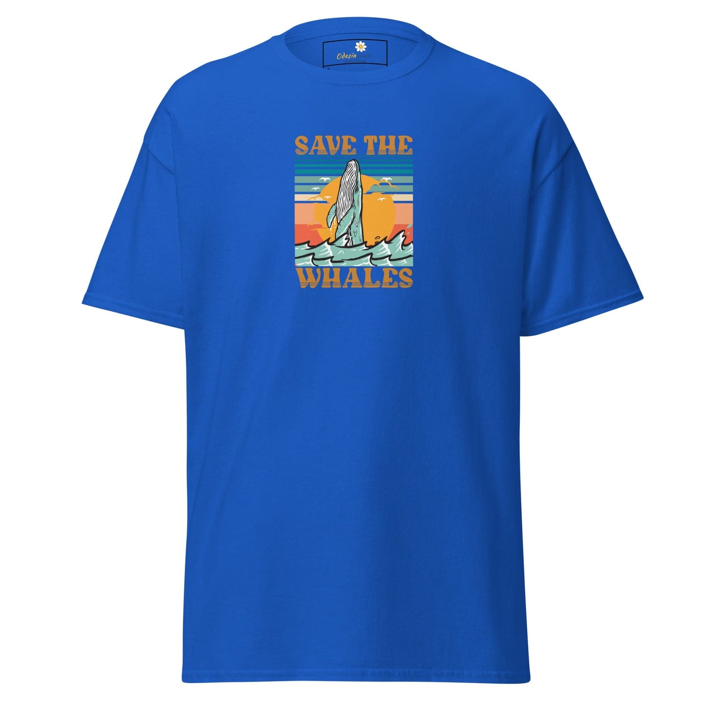 Unisex classic tee - WILD LIFE SAVE THE WHALES - REGULAR - Royal / S