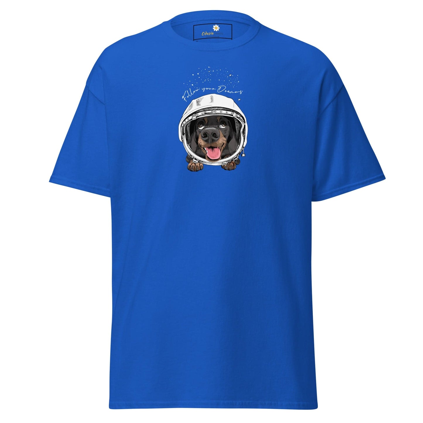 Unisex classic tee - ASTRONAUT ANIMALS DREAMS - REGULAR - Royal / S