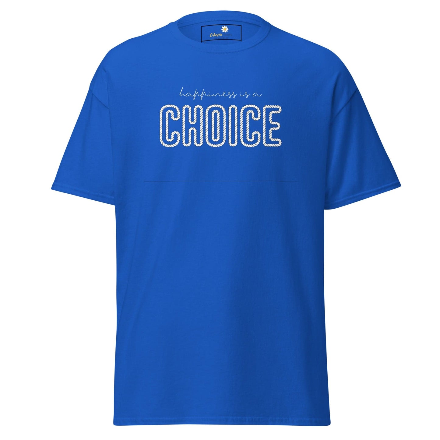 Unisex classic t-shirt - TEST POSITIVE HAPINESS CHOICE - REGULAR - Royal / S