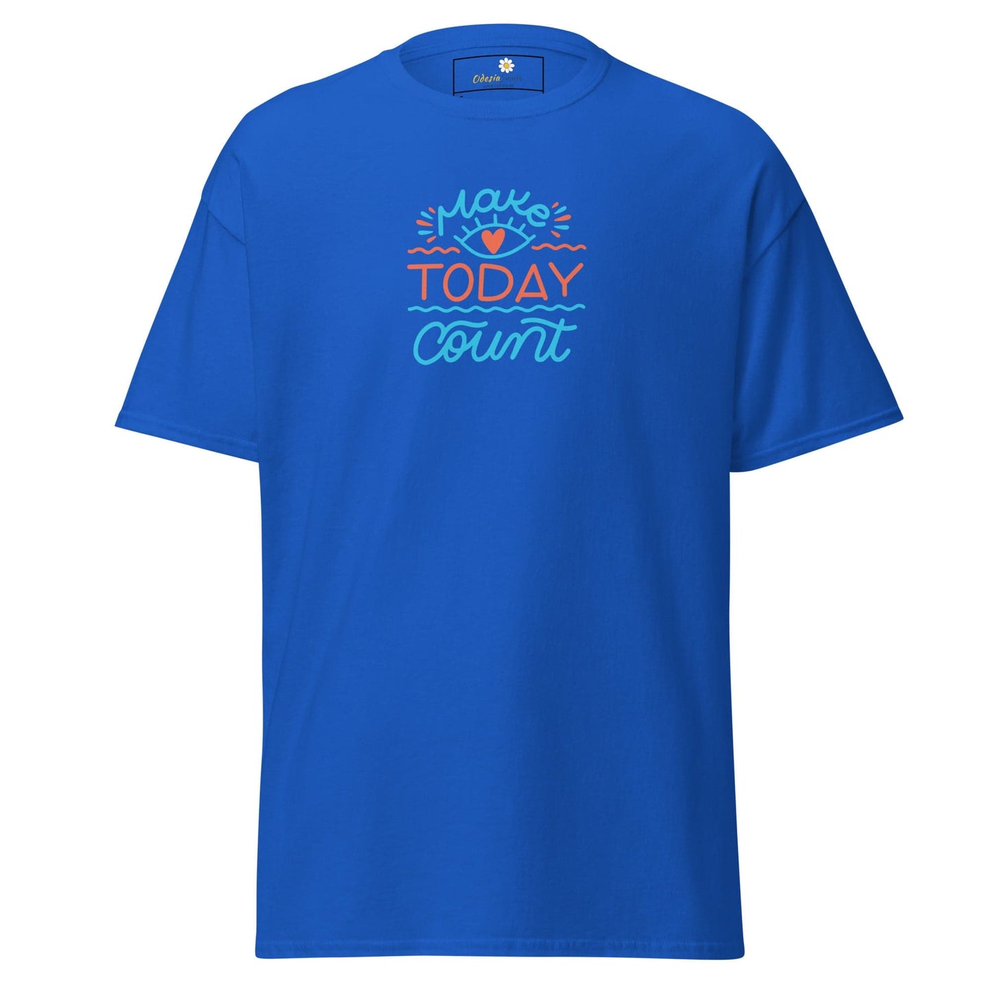 Unisex classic t-shirt - TEXT TODAY COUNT - REGULAR - Royal / S