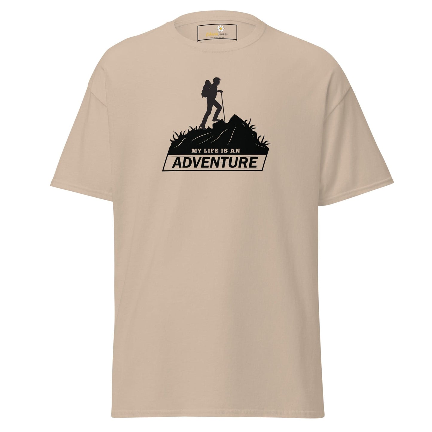 Unisex classic t-shirt - ADVENTURE MOUNTAIN - REGULAR - Sand / S