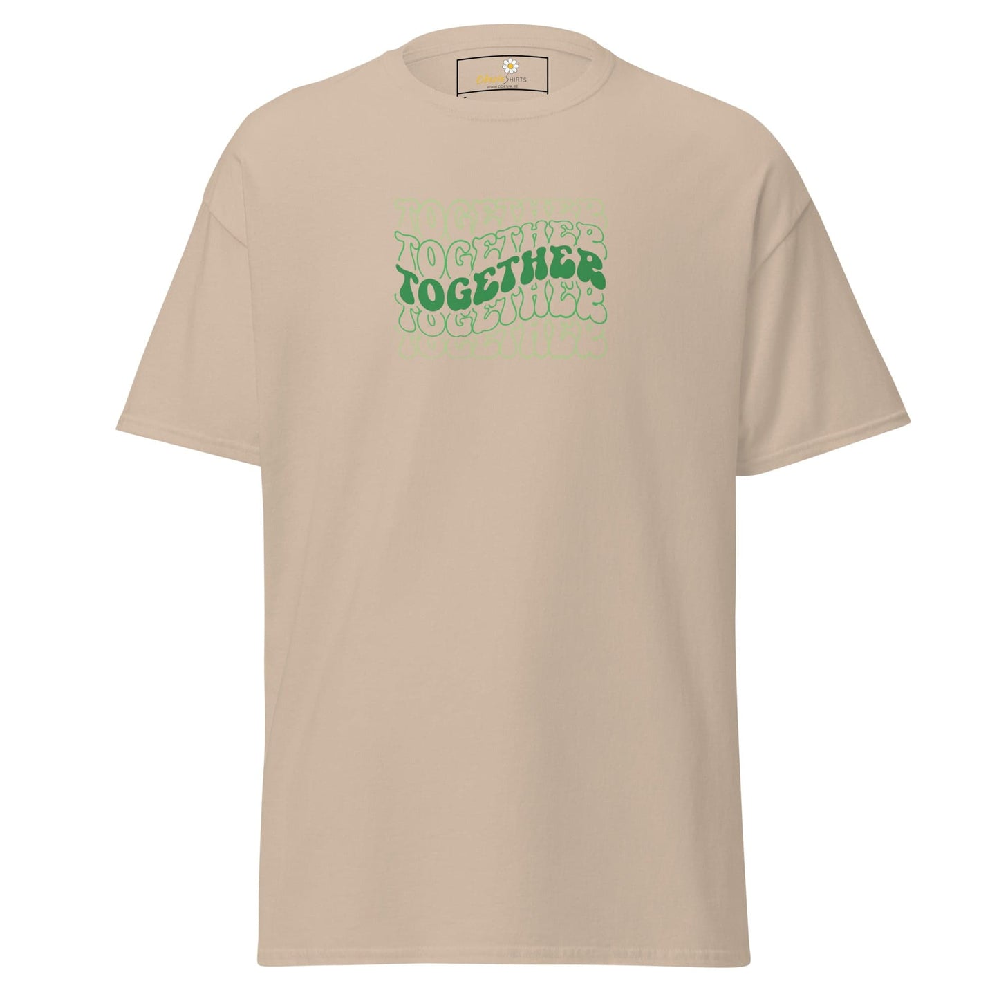 Unisex classic tee - TEXT POSITIVE TOGETHER - REGULAR - Sand / S