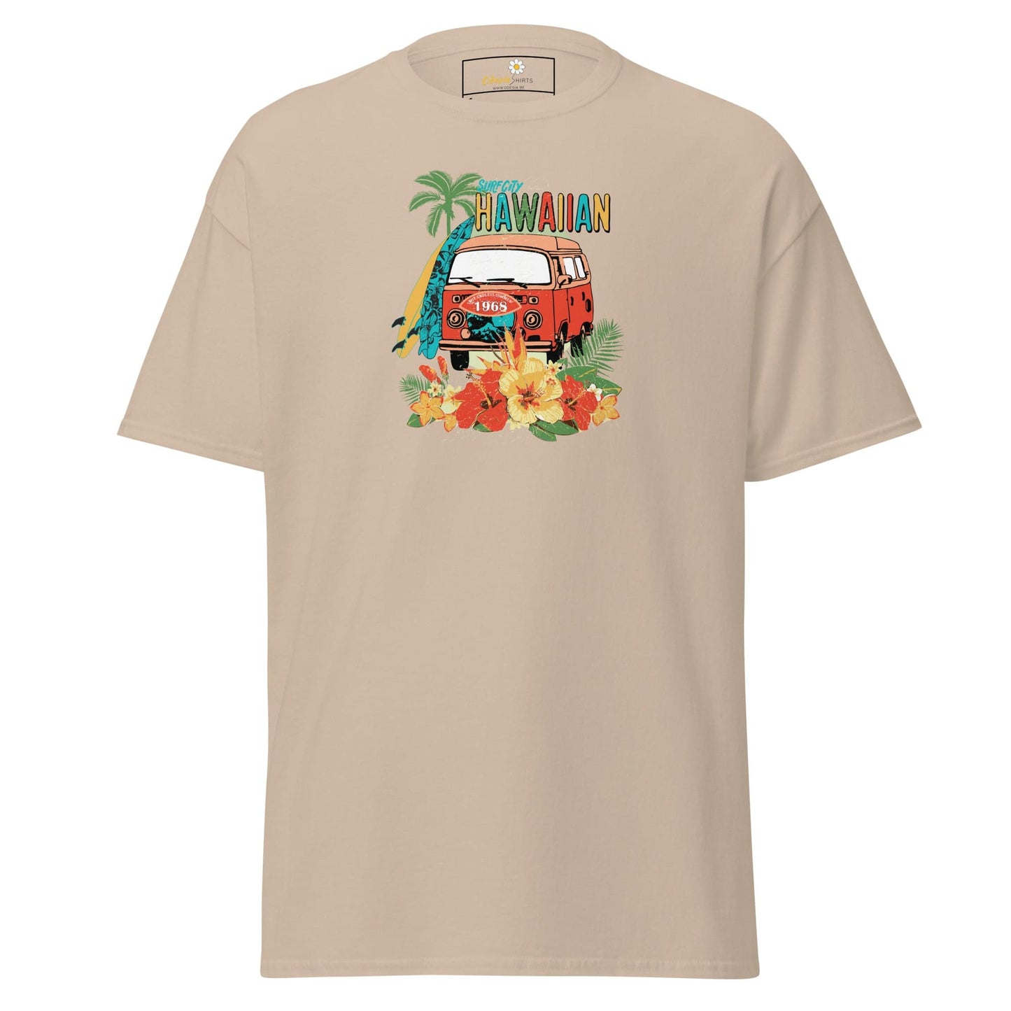 Unisex classic tee - SUMMER HAWAIAN VAN - REGULAR - Sand / S
