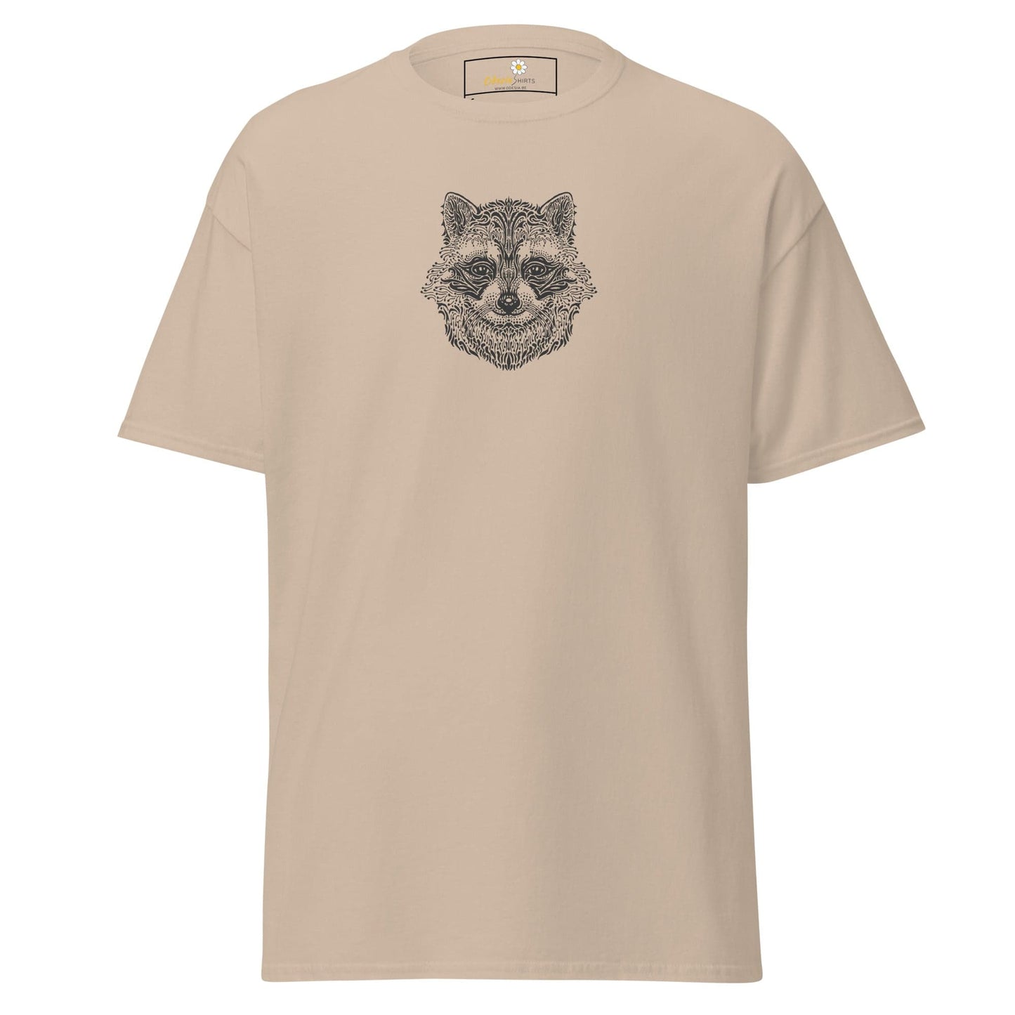 Unisex classic tee - WILD LIFE RACCOON - REGULAR - Sand / S