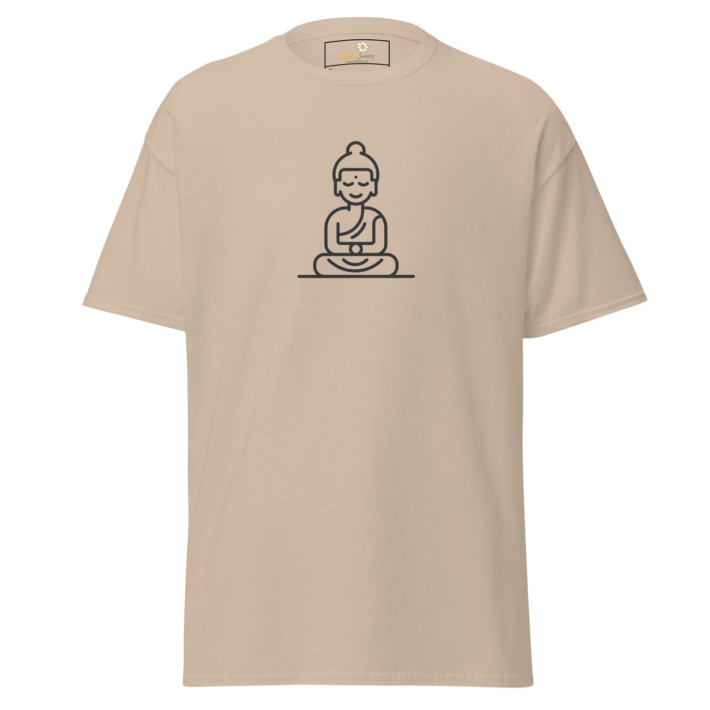 Unisex classic t-shirt - MYSTIC MONK MEDITATING - REGULAR - Sand / S