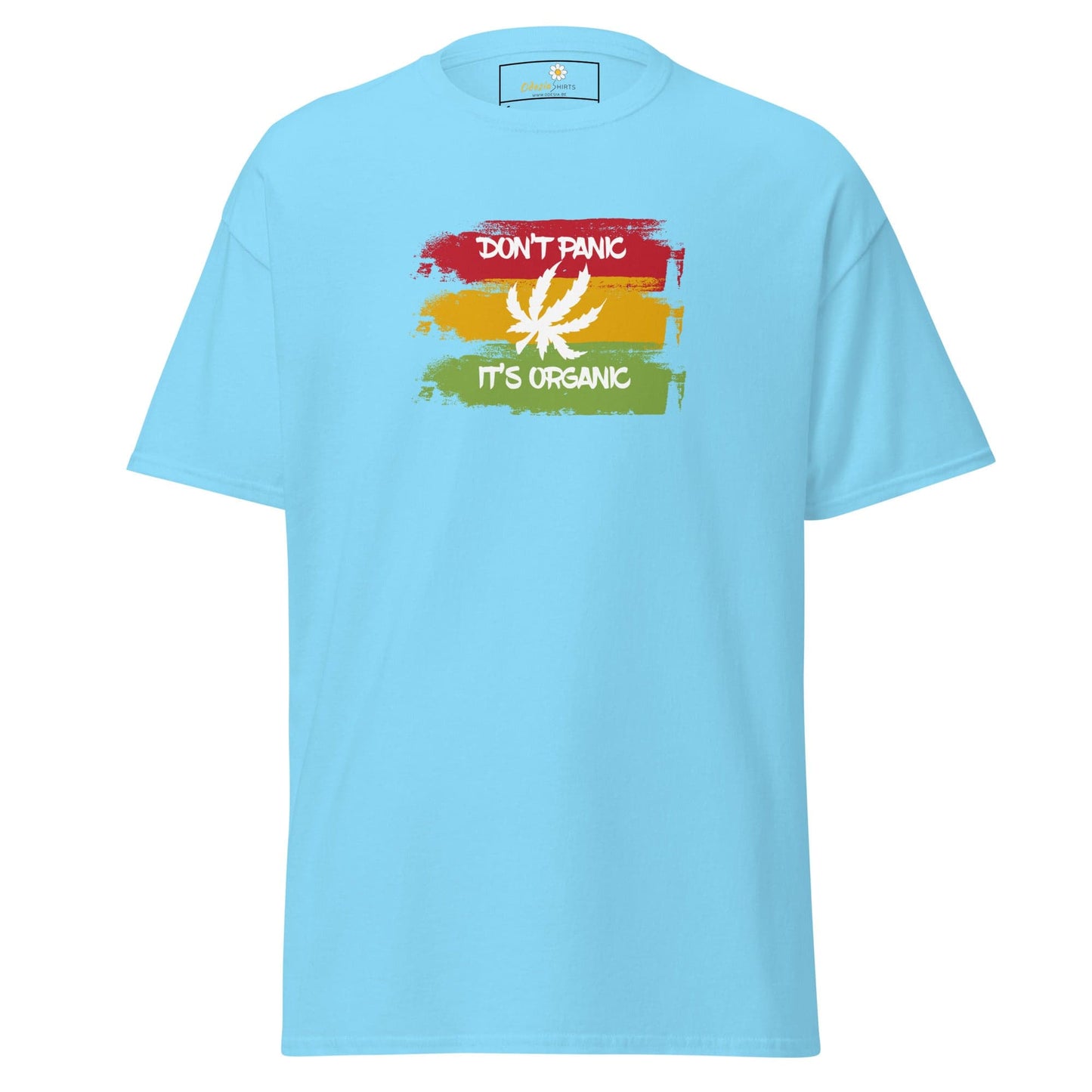 Unisex classic t-shirt - MYSTIC DON’T PANIC ORGANIC - REGULAR - Sky / S