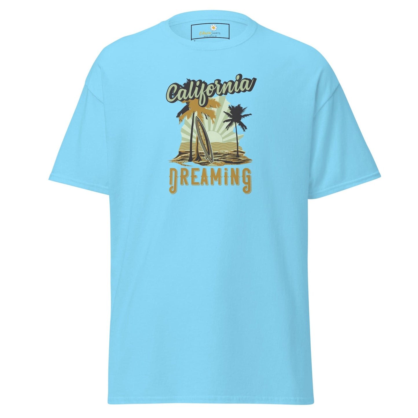 Unisex classic t-shirt - SUMMER CALIFORNIA DREAM - REGULAR - Sky / S